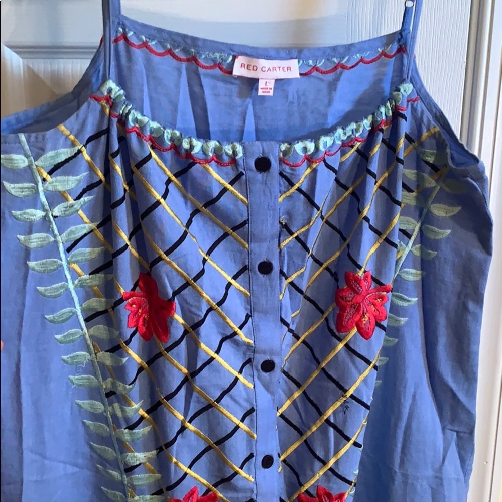 Anthropologie- Red Carter never worn dress